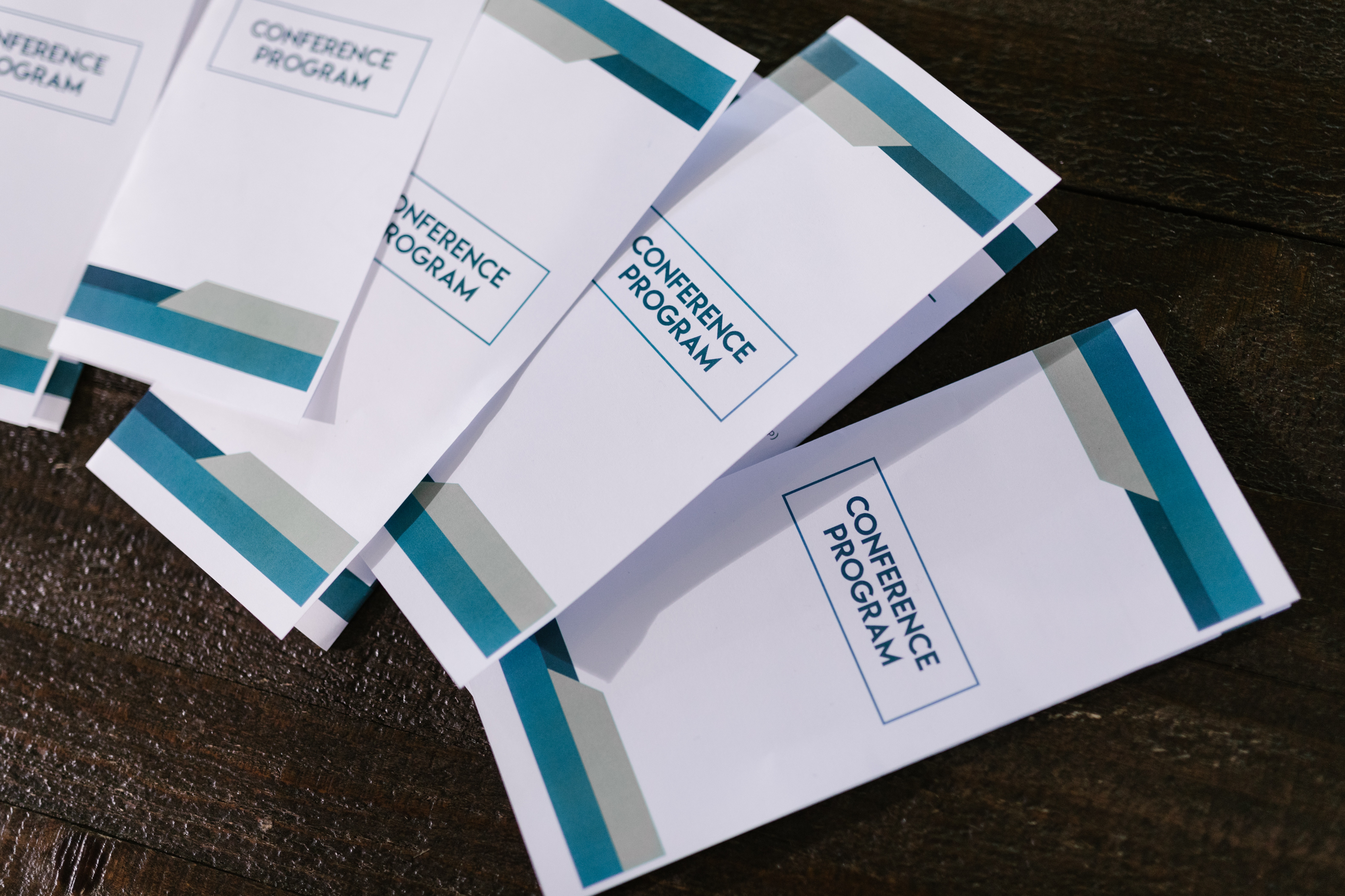 Colorful printed marketing materials